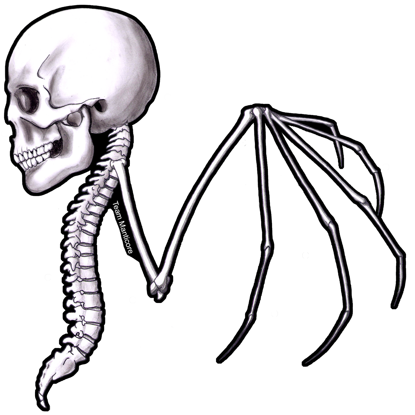 Skull Wing Sticker