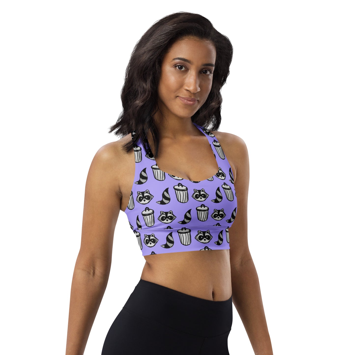 Raccoon sports bra