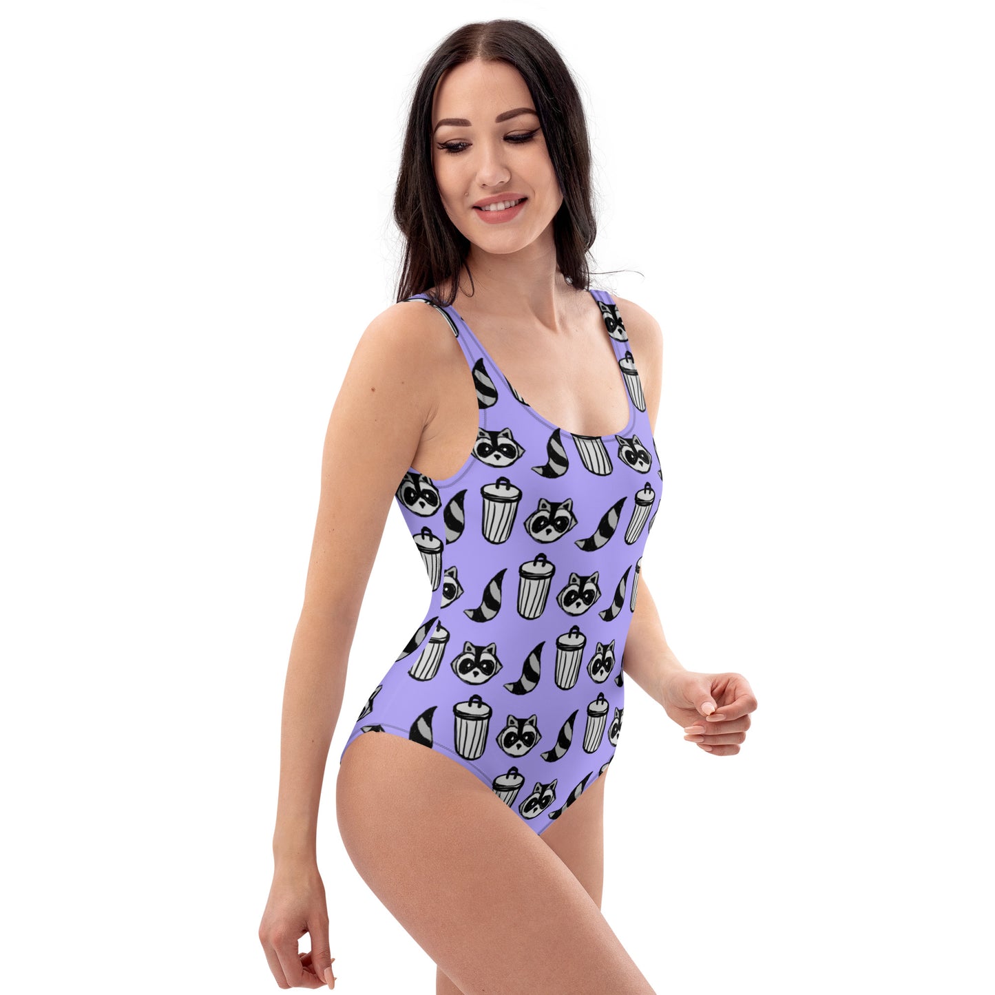 One-Piece Raccoon Swimsuit