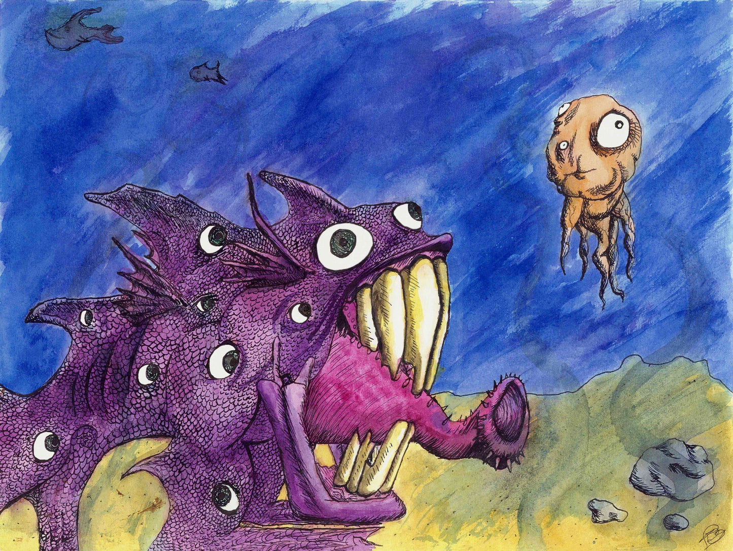 Ugly Fish Print, Print - Team Manticore