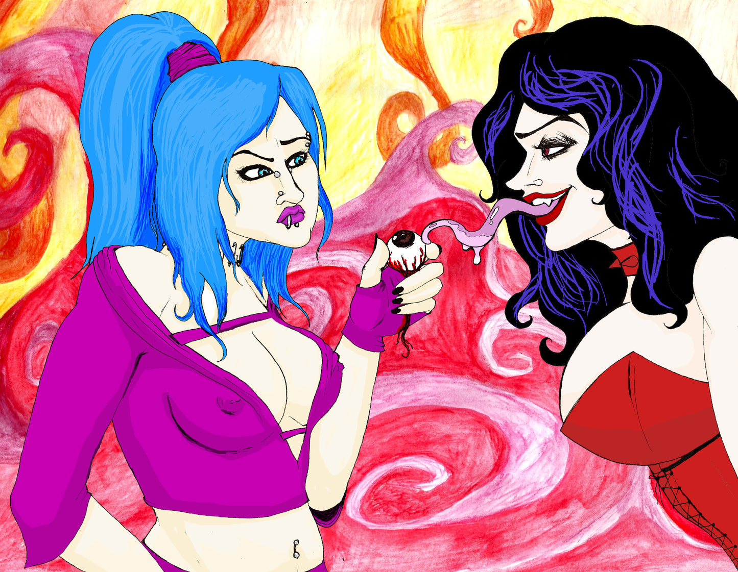 Donna and Queenie Print, Print - Team Manticore