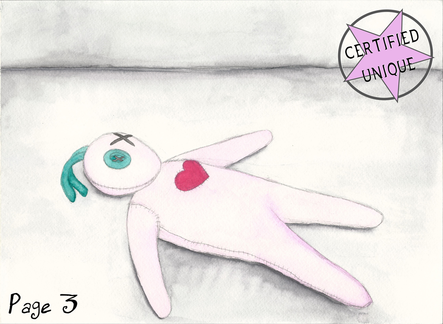 Peas and Luv Original Watercolors, Painting - Team Manticore