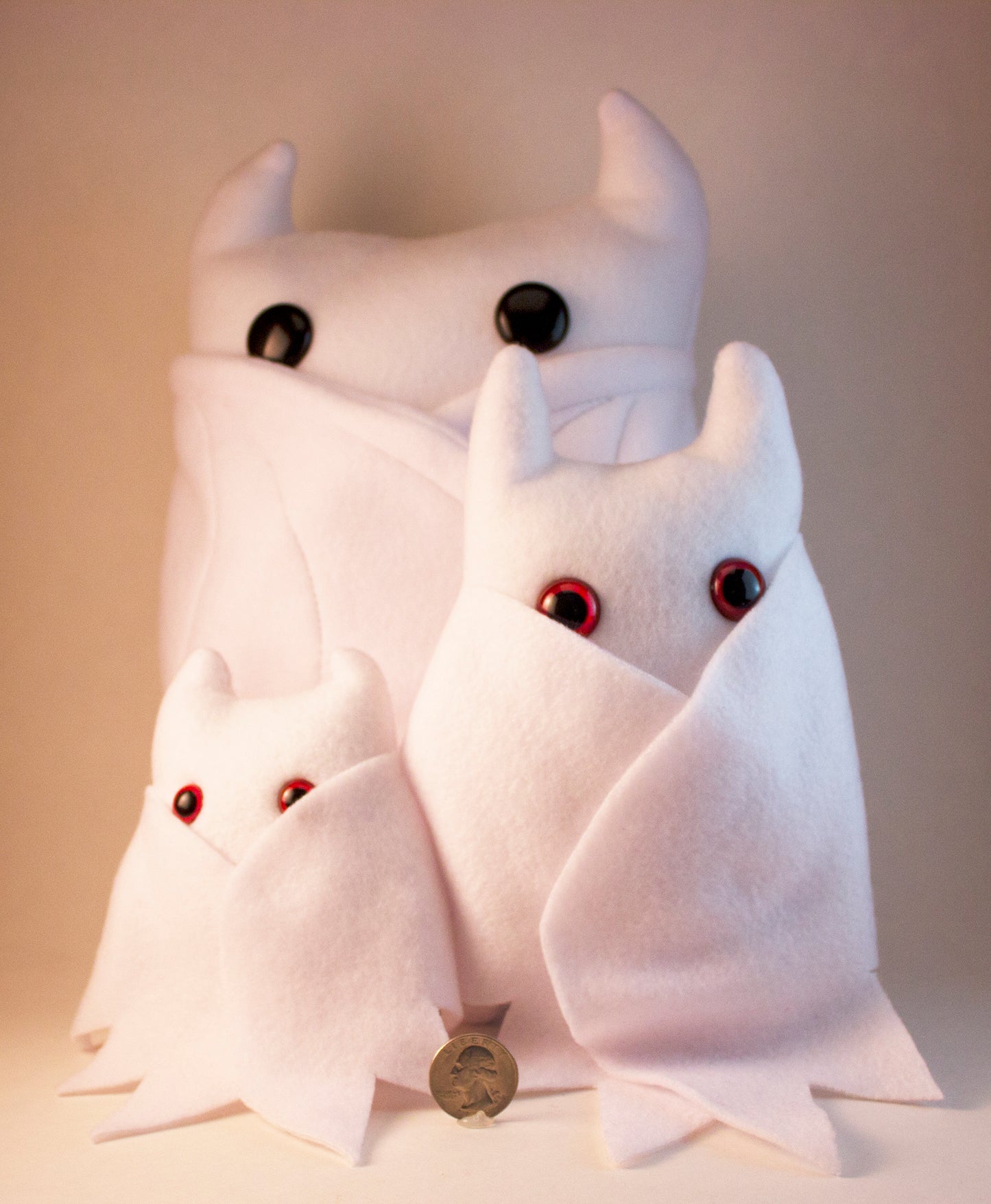 White Frightdorable Bat, Plushies - Team Manticore