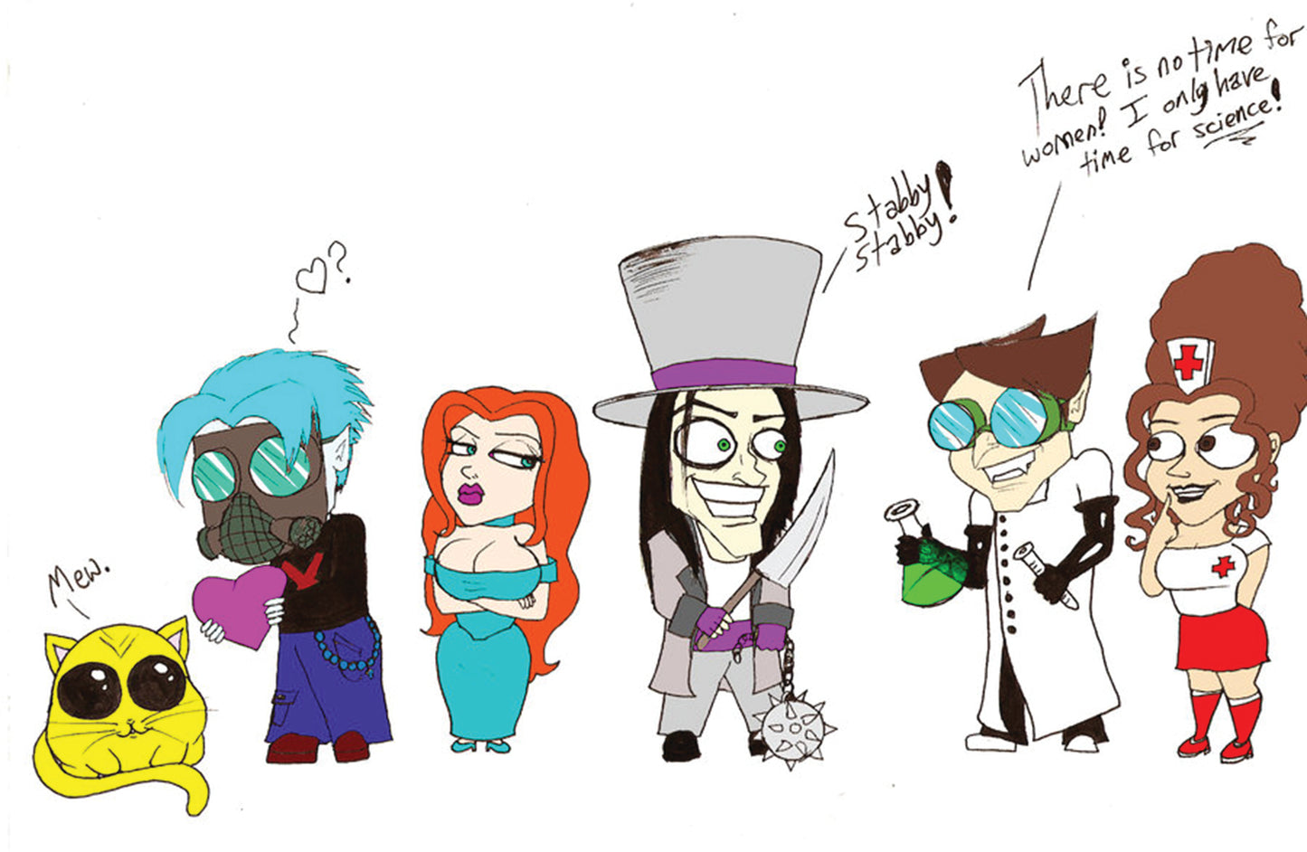 Deddrie Cast in Chibi Style Print, Print - Team Manticore