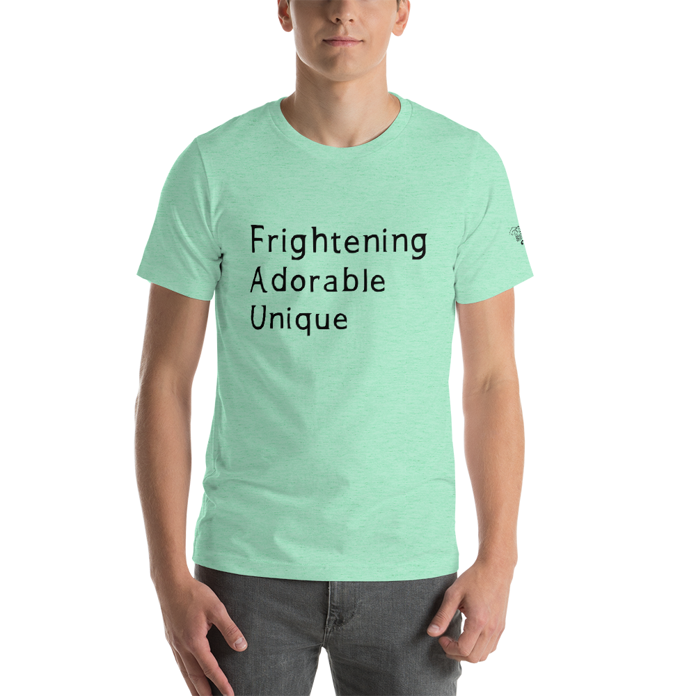 Frightening Adorable Unique in Black Text (Mens), Apparel - Team Manticore