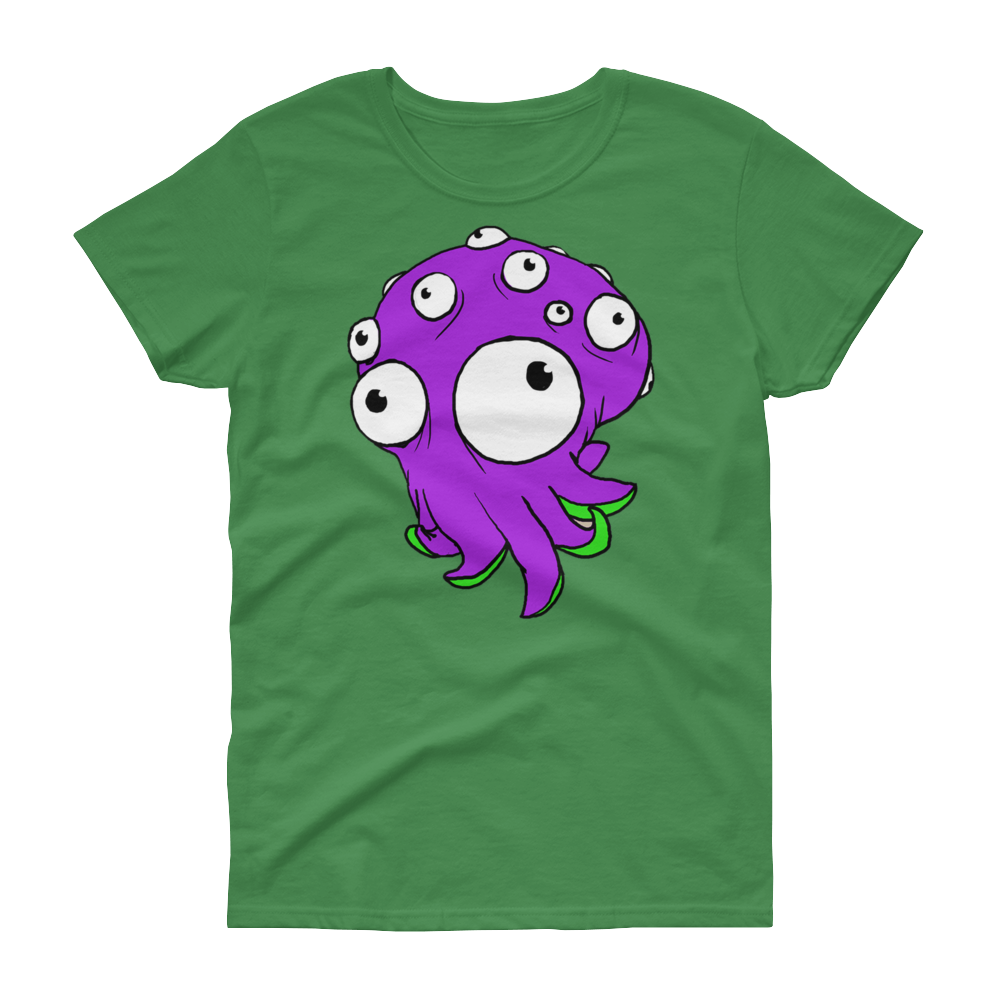 Cute Cephalopod T-Shirt (Womens), Apparel - Team Manticore