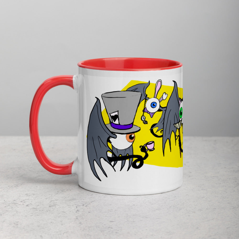 Fleyes in Wonderland Mug with Color Inside