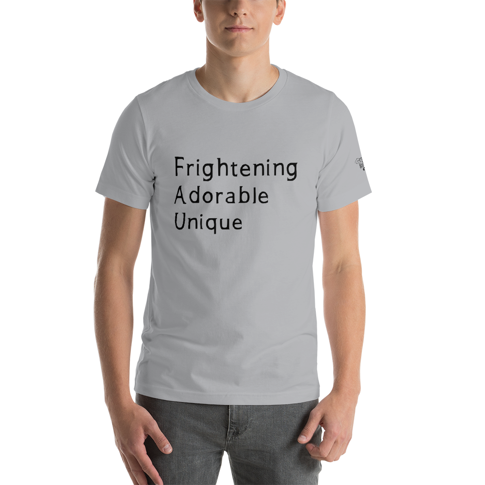 Frightening Adorable Unique in Black Text (Mens), Apparel - Team Manticore