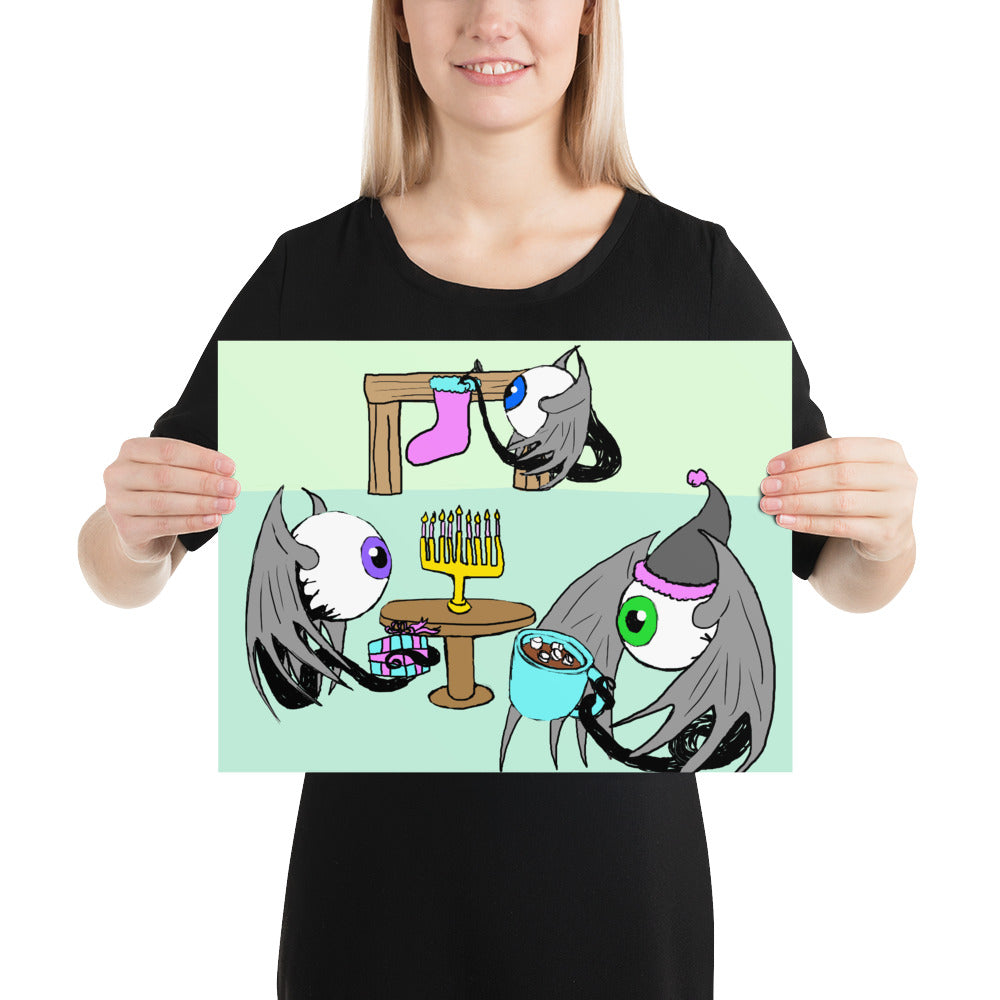 Holiday Fleye Photo paper poster