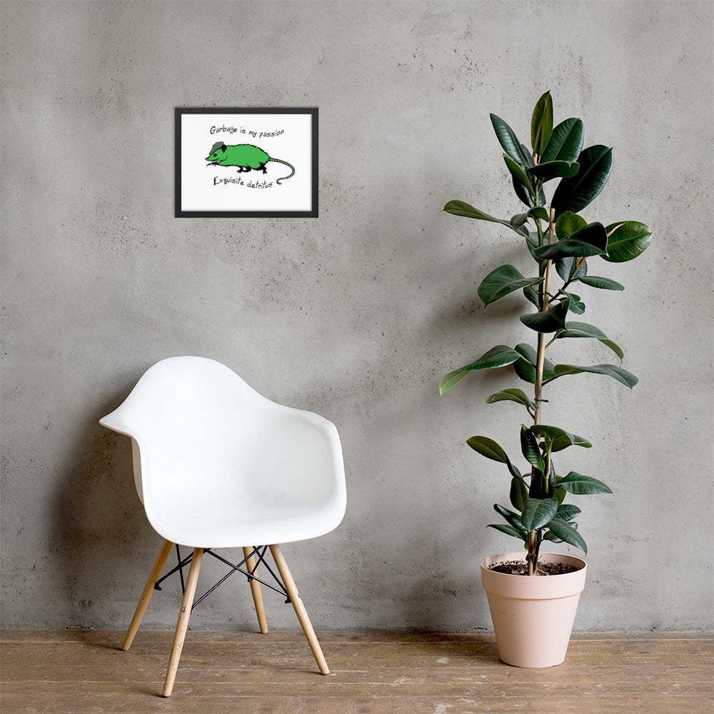 Exquisite Detritus Framed matte paper poster