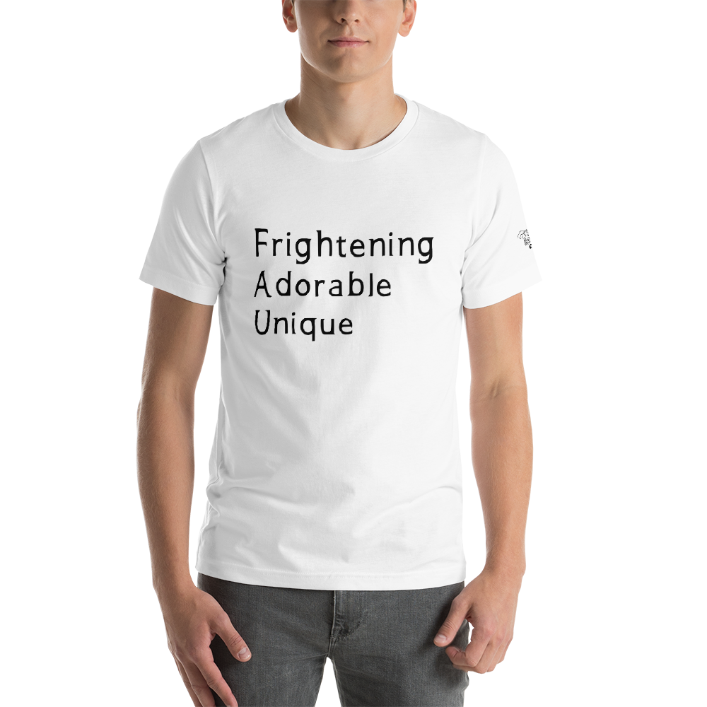 Frightening Adorable Unique in Black Text (Mens), Apparel - Team Manticore