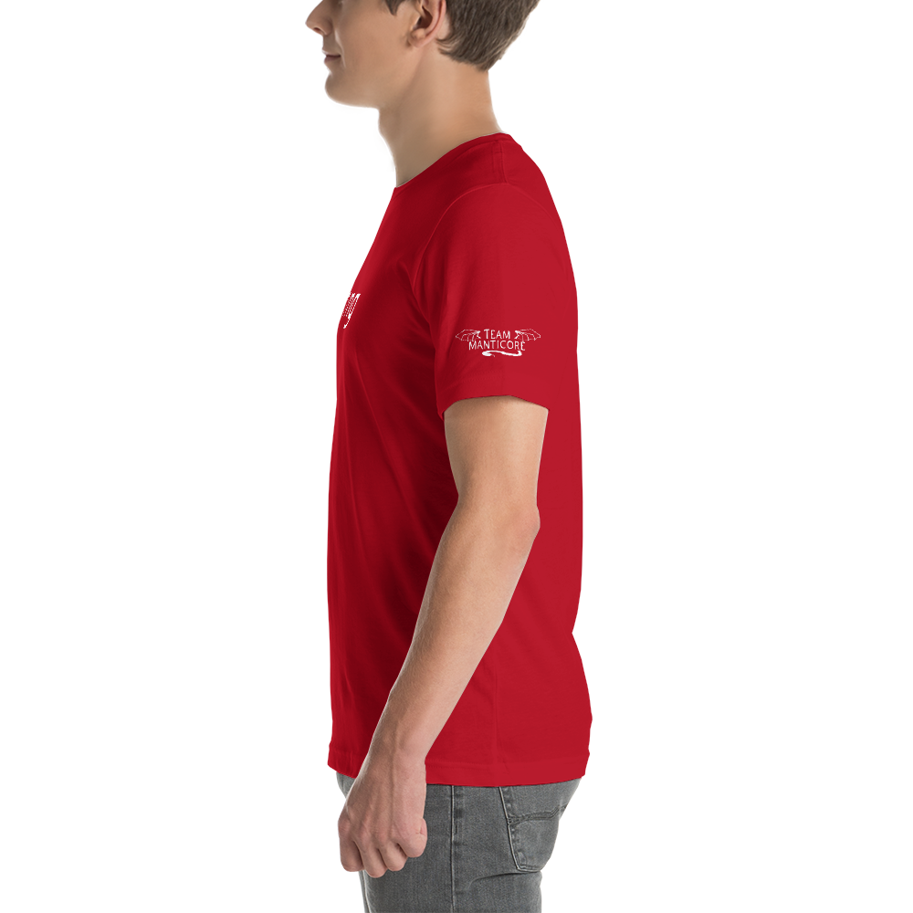 Frightening Adorable Unique in White Text (Mens), Apparel - Team Manticore