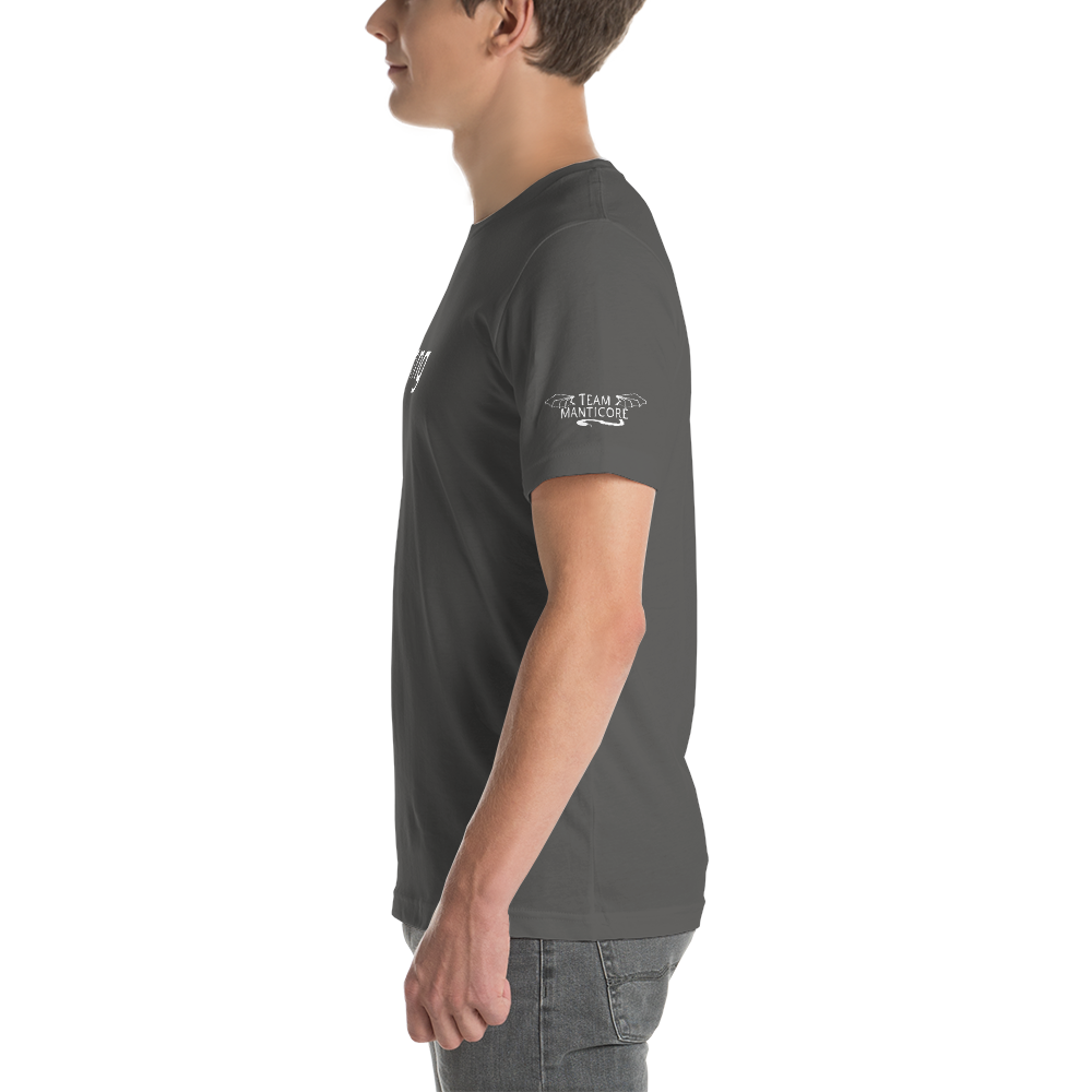 Frightening Adorable Unique in White Text (Mens), Apparel - Team Manticore