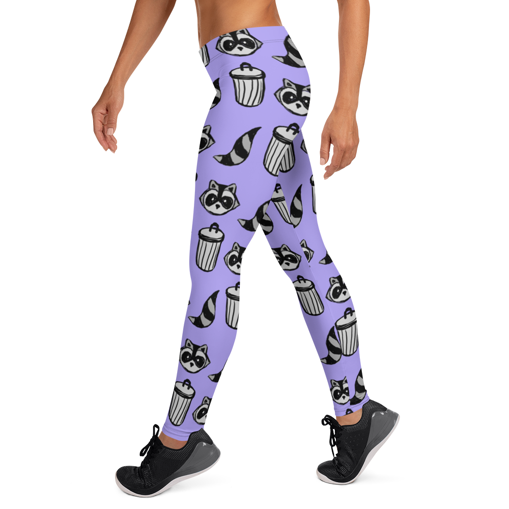 Raccoon Pattern Leggings