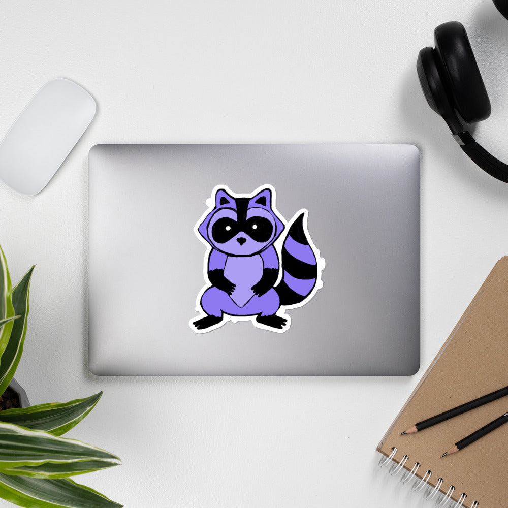 Standing Raccoon Sticker