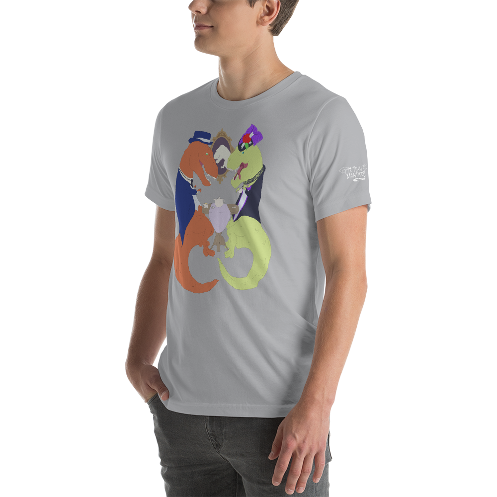 T-Rex Tea Party T-Shirt (Mens), Apparel - Team Manticore