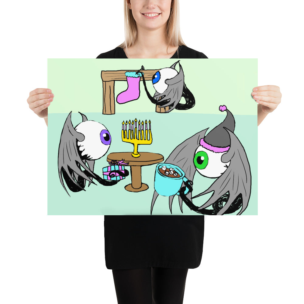 Holiday Fleye Photo paper poster