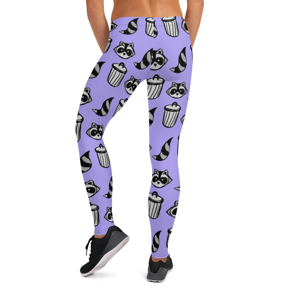 Raccoon Pattern Leggings