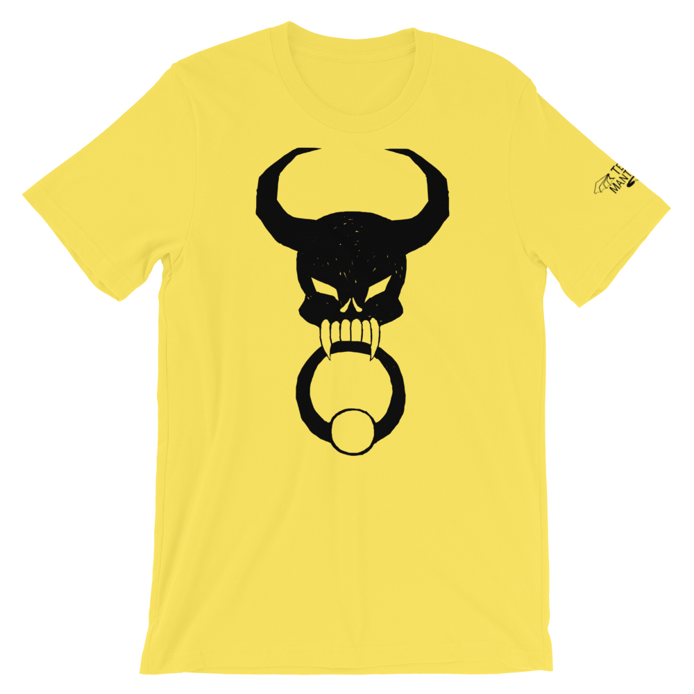 Black Door Knocker Unisex T-Shirt, [product_type] - Team Manticore