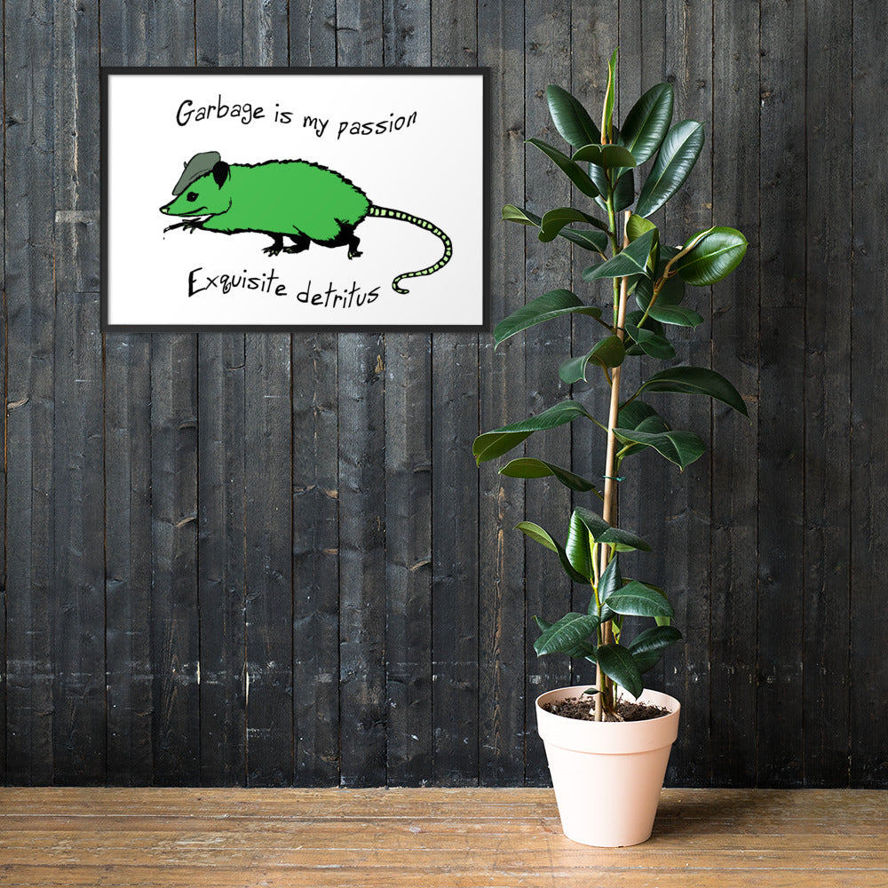 Exquisite Detritus Framed matte paper poster