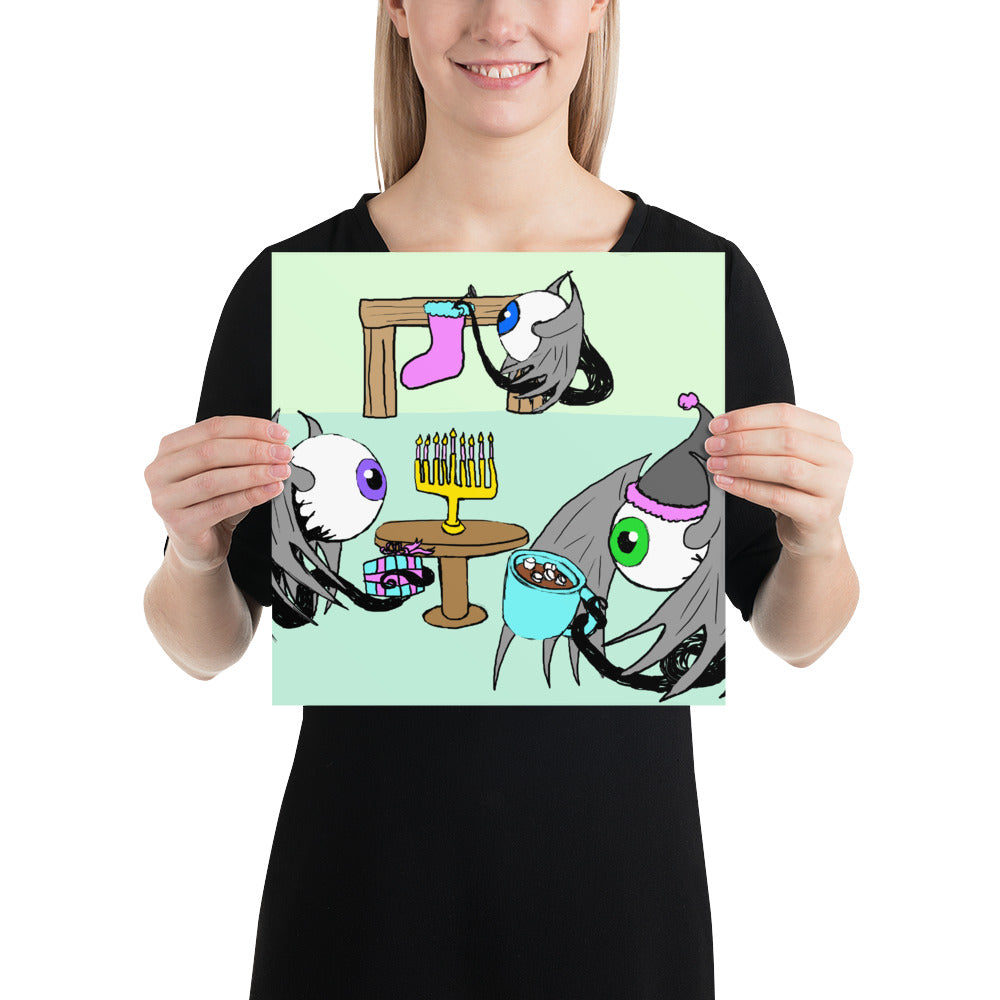 Holiday Fleye Photo paper poster