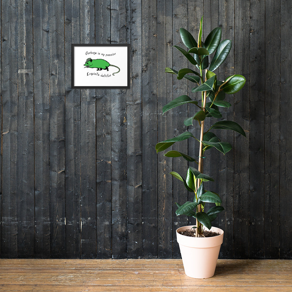 Exquisite Detritus Framed matte paper poster