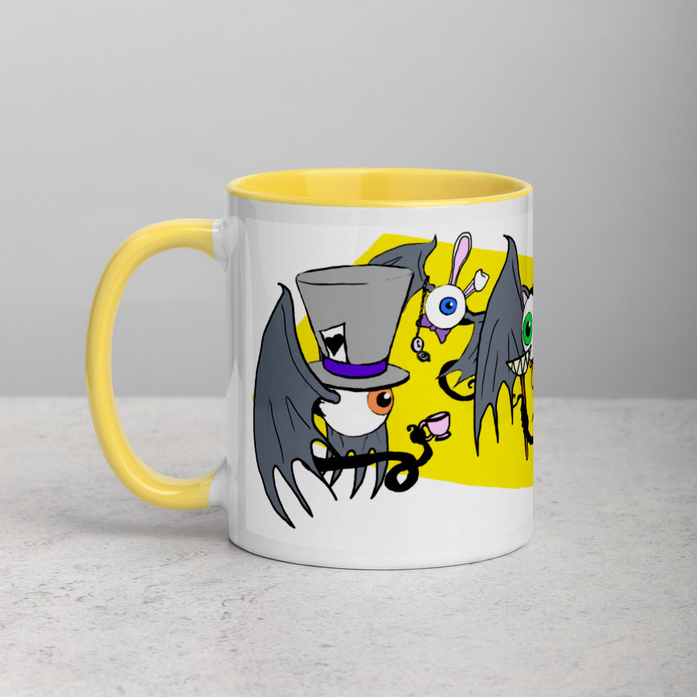 Fleyes in Wonderland Mug with Color Inside