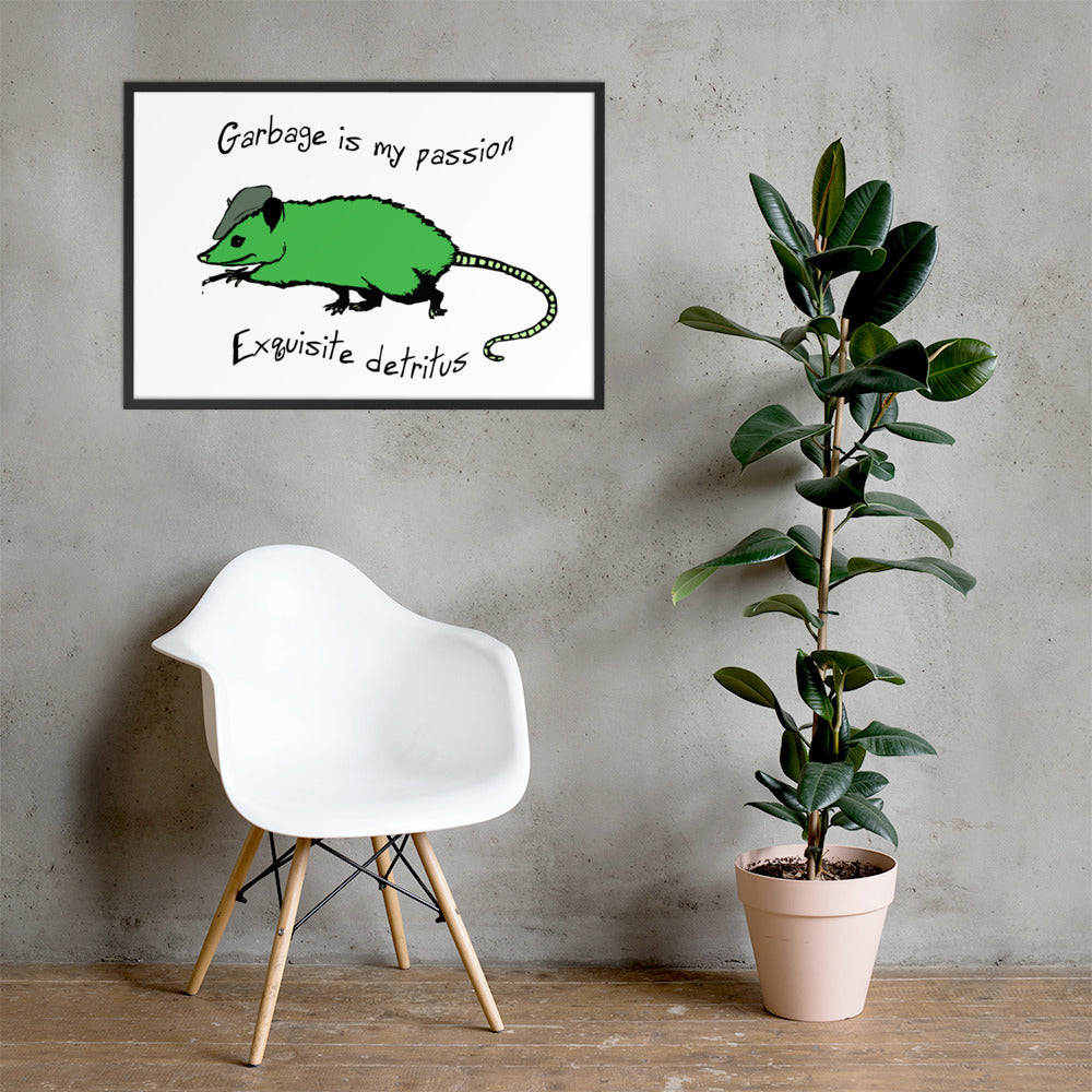 Exquisite Detritus Framed matte paper poster