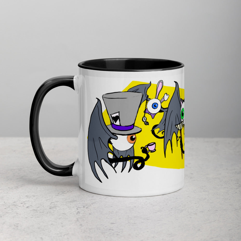 Fleyes in Wonderland Mug with Color Inside