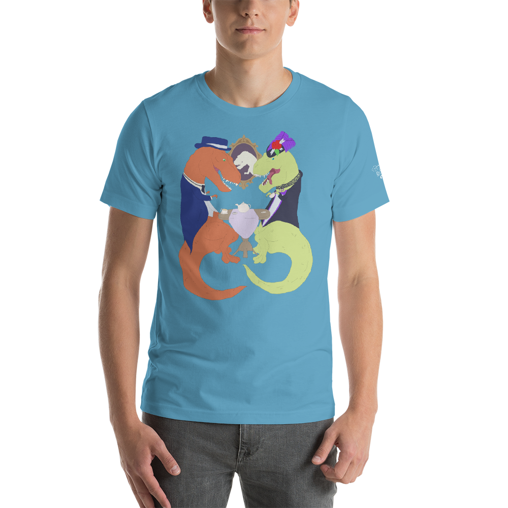T-Rex Tea Party T-Shirt (Mens), Apparel - Team Manticore