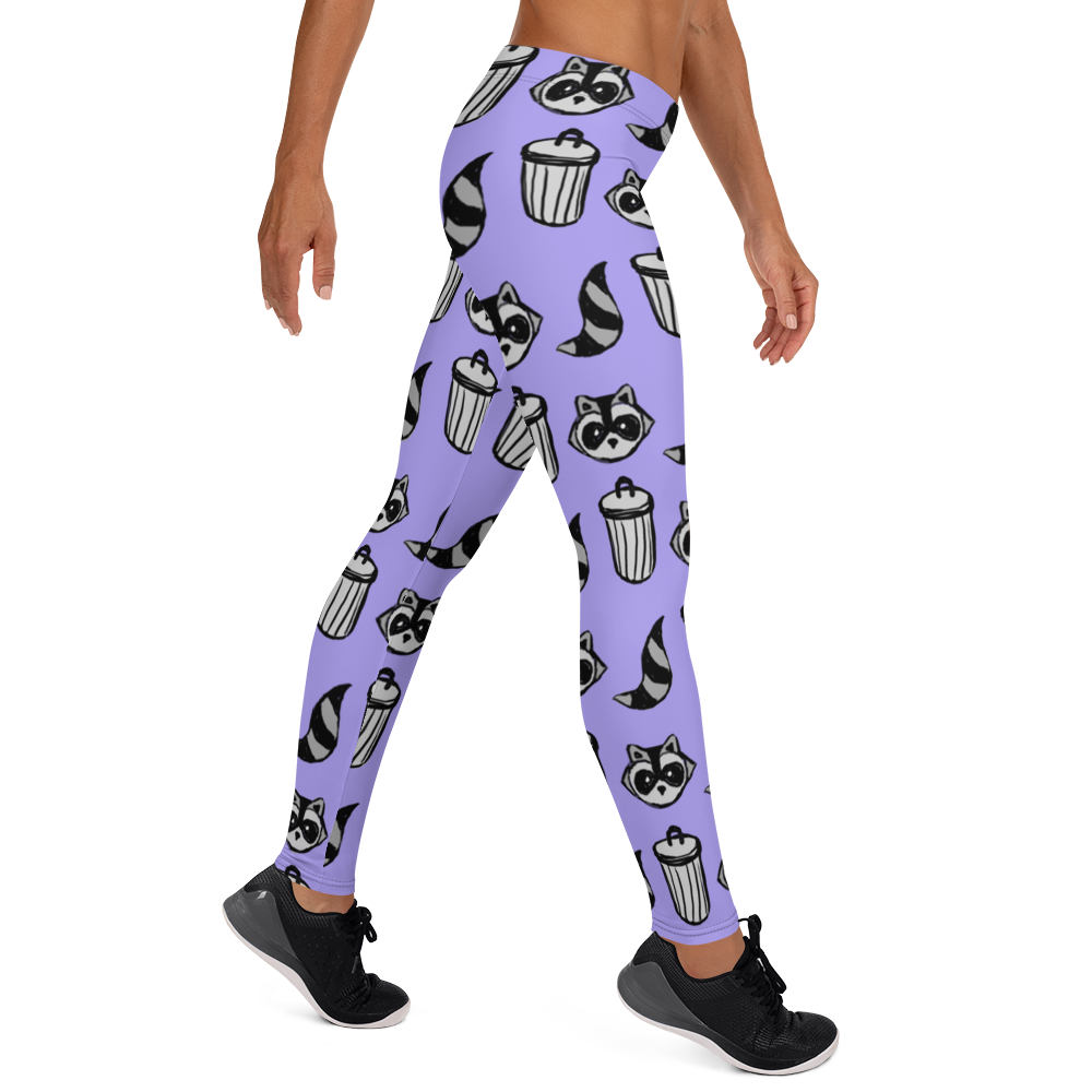 Raccoon Pattern Leggings