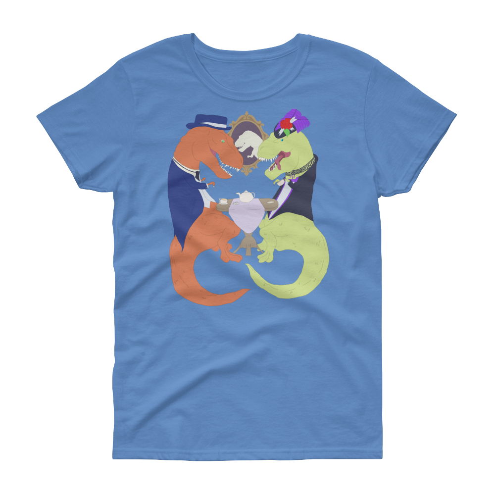 T-Rex Tea Party T-shirt (Womens), Apparel - Team Manticore