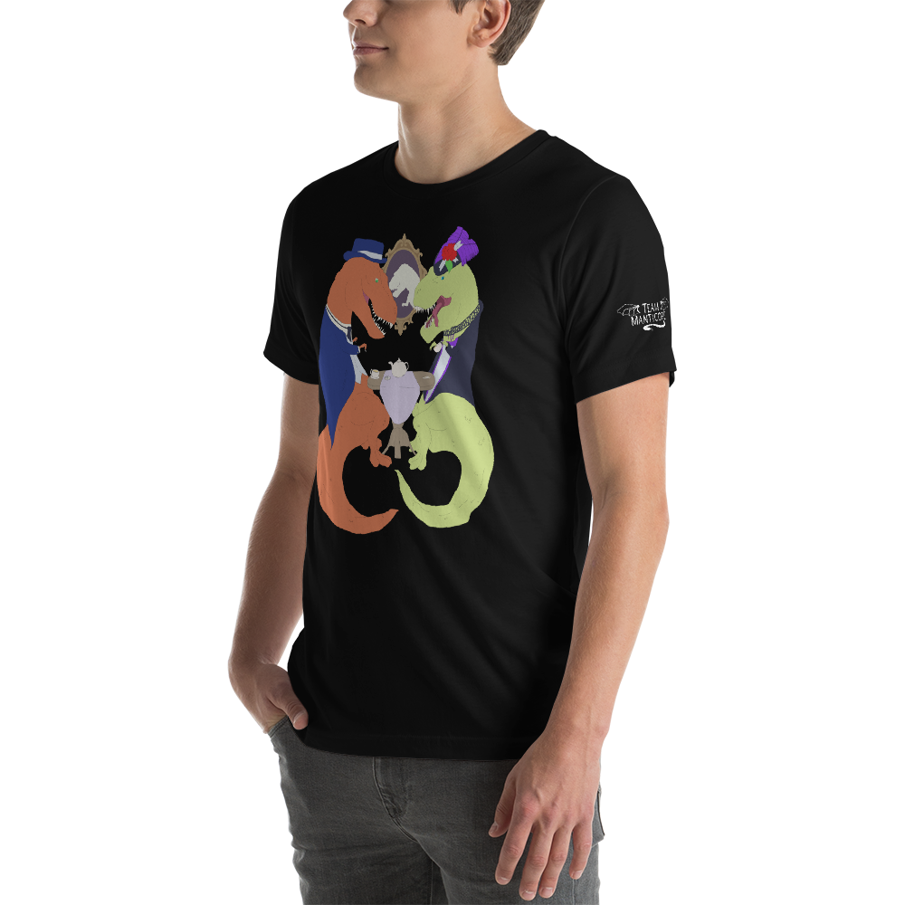 T-Rex Tea Party T-Shirt (Mens), Apparel - Team Manticore