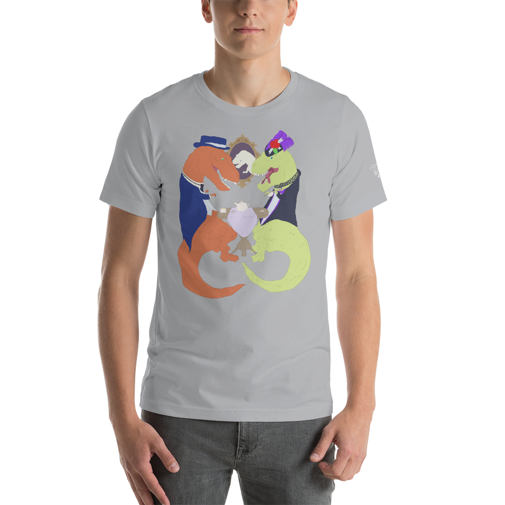 T-Rex Tea Party T-Shirt (Mens), Apparel - Team Manticore