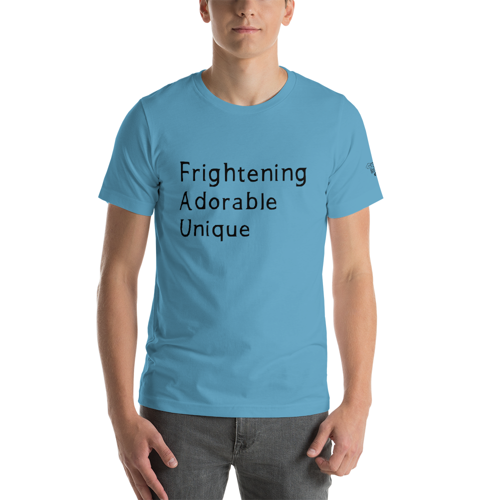 Frightening Adorable Unique in Black Text (Mens), Apparel - Team Manticore