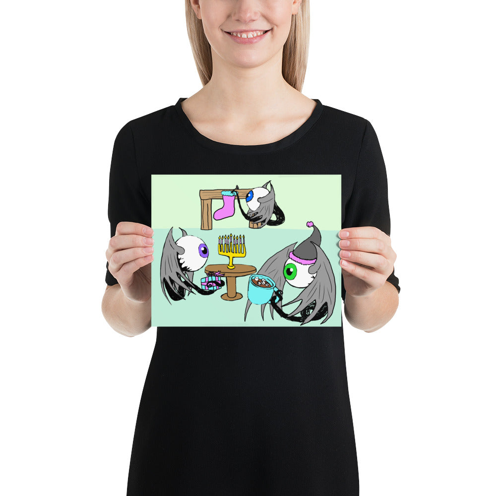 Holiday Fleye Photo paper poster