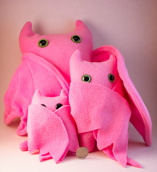 Pink Frightdorable Bat, Plushies - Team Manticore