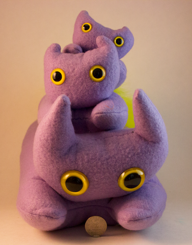 Purple Frightdorable Cat, Plushies - Team Manticore