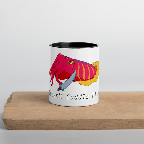 Doesn't Cuddle Fish Colorful Mug