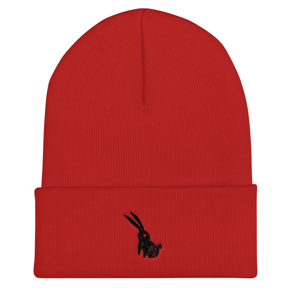 Black Rabbit Cuffed Beanie, [product_type] - Team Manticore