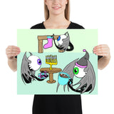 Holiday Fleye Photo paper poster