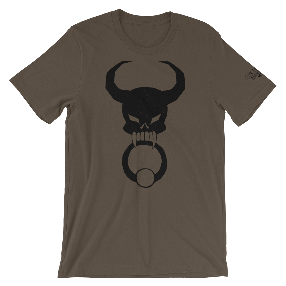 Black Door Knocker Unisex T-Shirt, [product_type] - Team Manticore