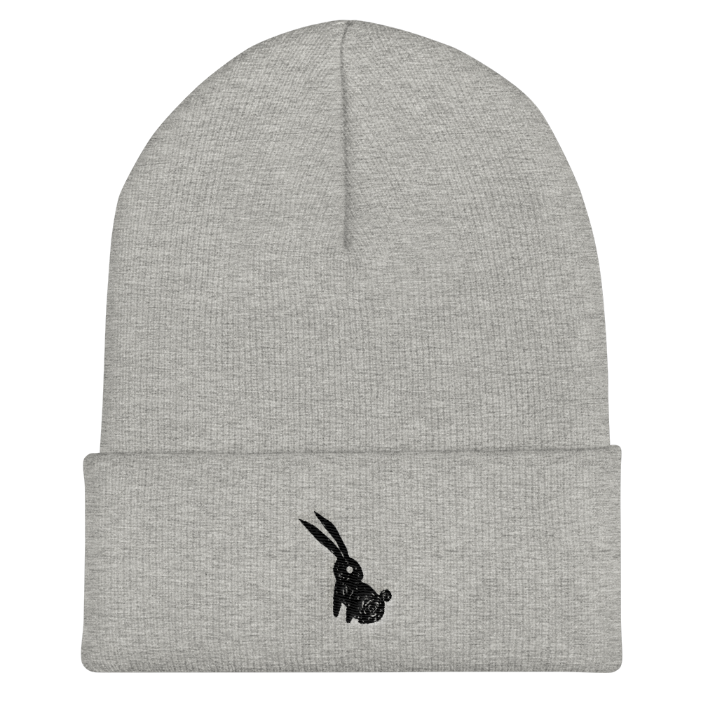 Black Rabbit Cuffed Beanie, [product_type] - Team Manticore