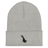 Black Rabbit Cuffed Beanie, [product_type] - Team Manticore