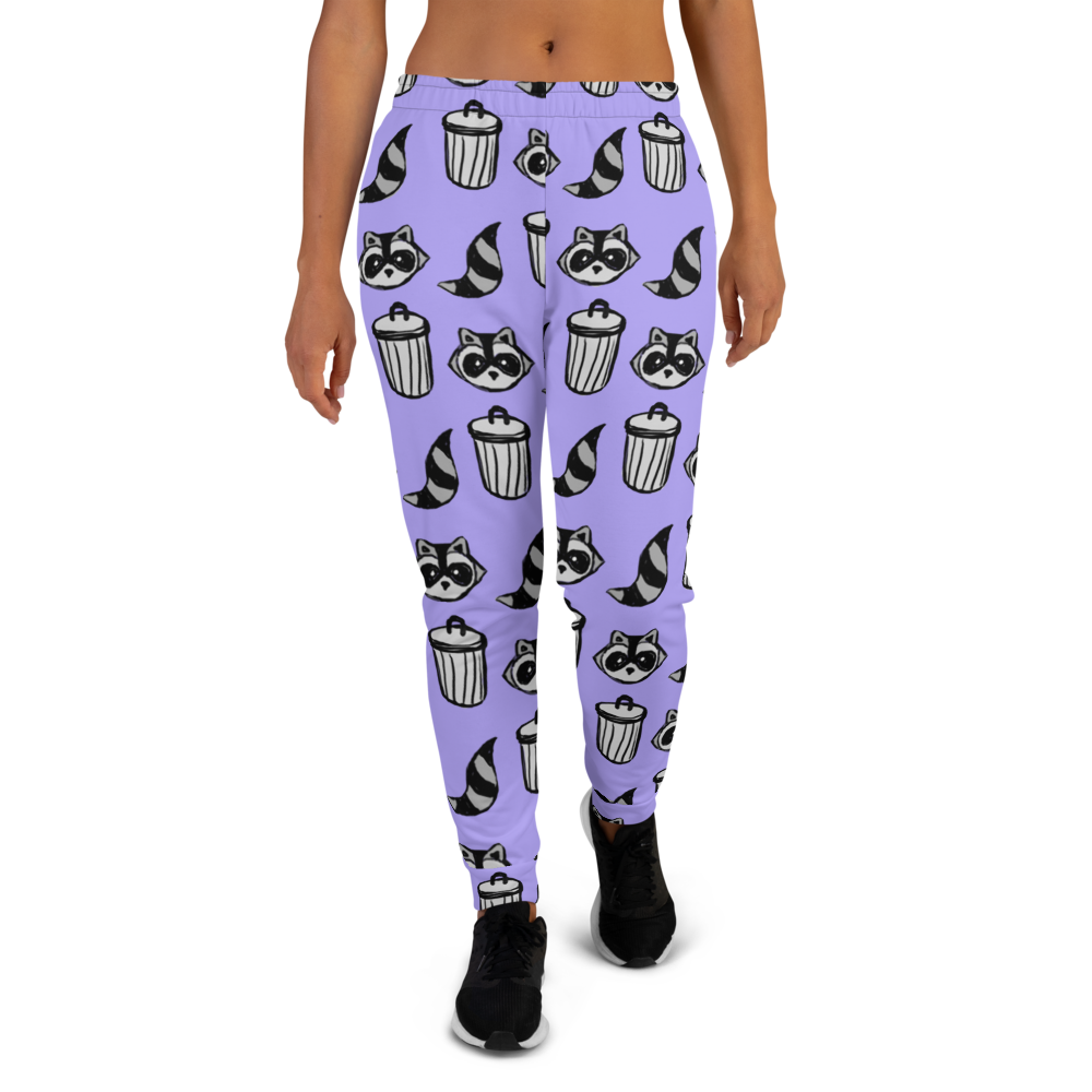 Raccoon Pattern Women s Cozy Sweatpants Team Manticore