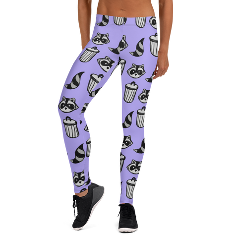 Raccoon Pattern Leggings