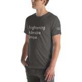 Frightening Adorable Unique in White Text (Mens), Apparel - Team Manticore