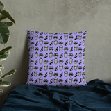 Raccoon Pattern Pillow